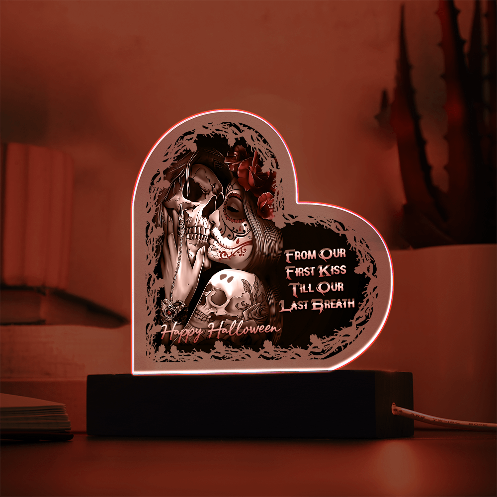Heart Acrylic Plaque - HALLOWEEN