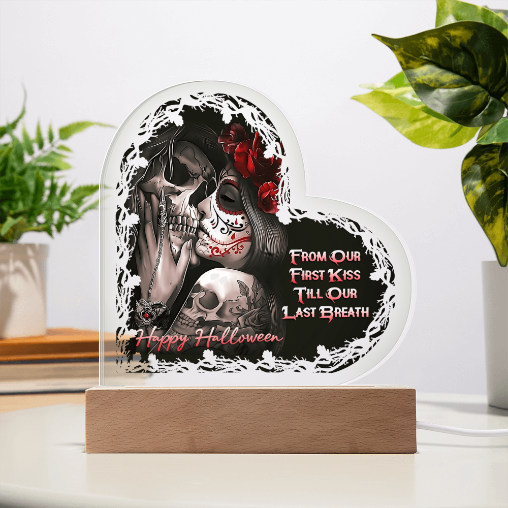 Heart Acrylic Plaque - HALLOWEEN