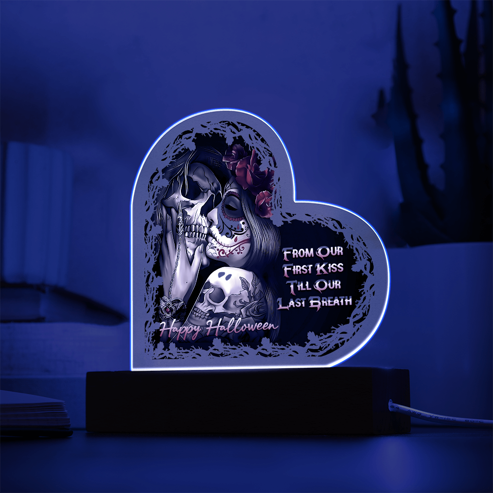 Heart Acrylic Plaque - HALLOWEEN