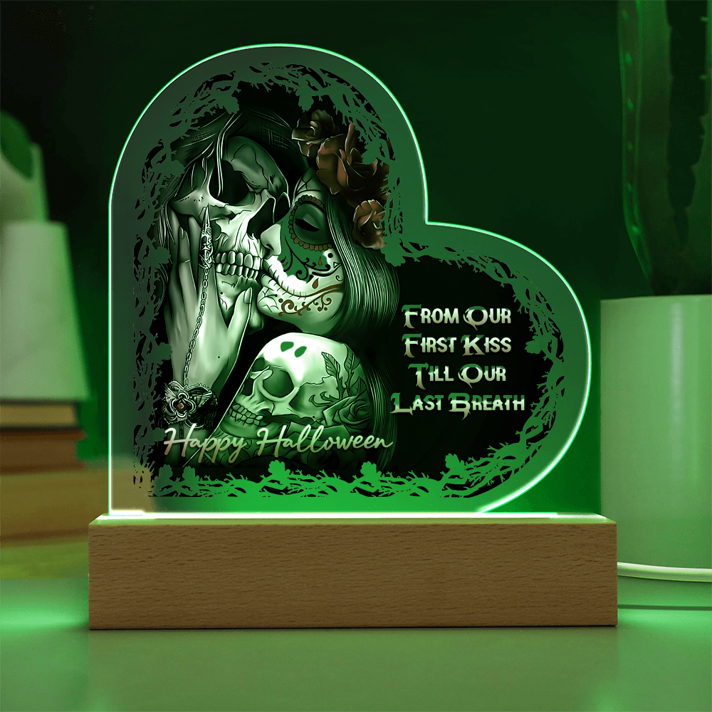 Heart Acrylic Plaque - HALLOWEEN