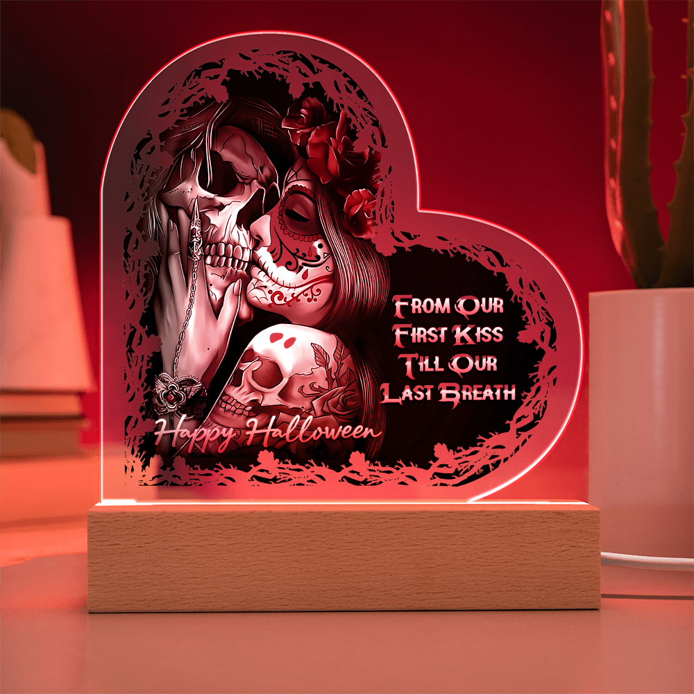 Heart Acrylic Plaque - HALLOWEEN