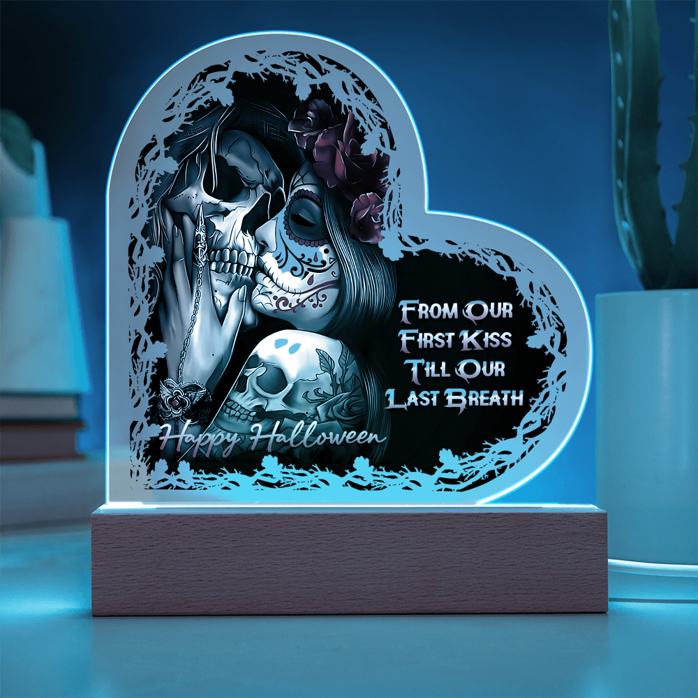 Heart Acrylic Plaque - HALLOWEEN