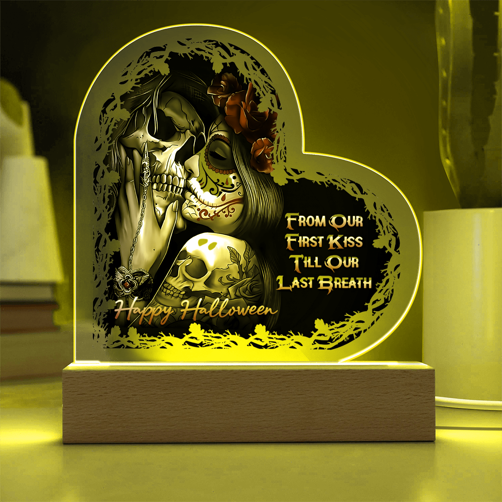 Heart Acrylic Plaque - HALLOWEEN