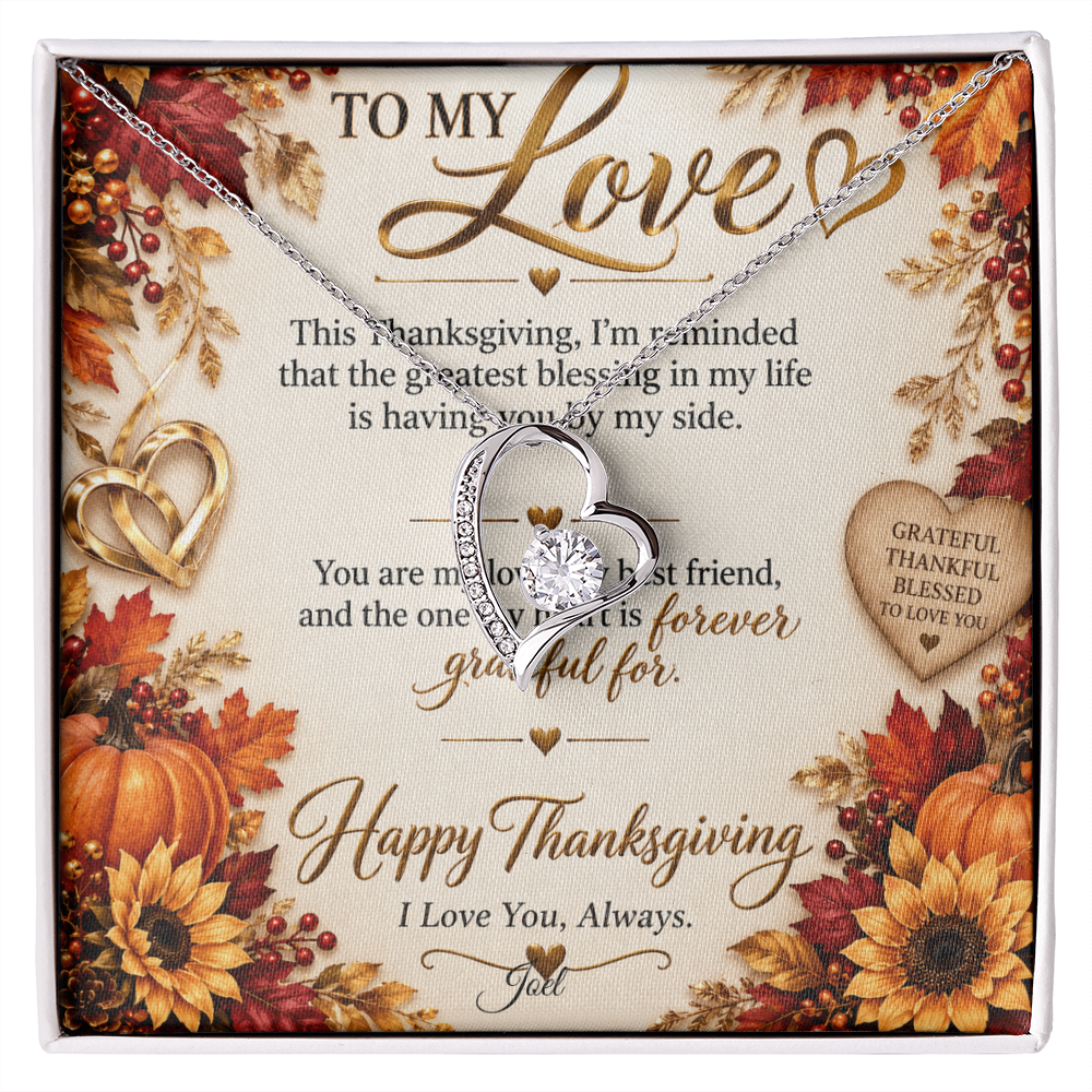 Forever Love necklace (Thanksgiving)