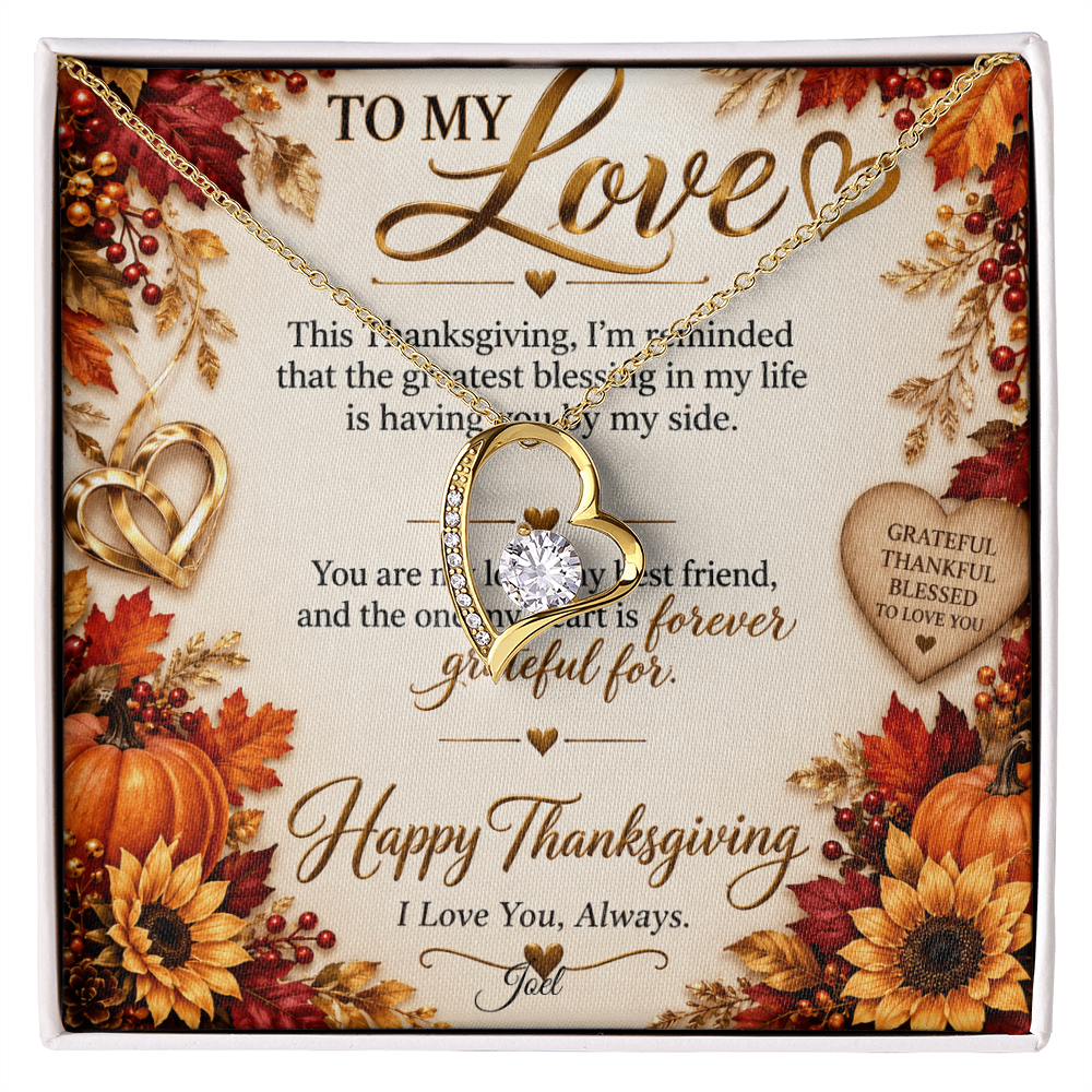 Forever Love necklace (Thanksgiving)