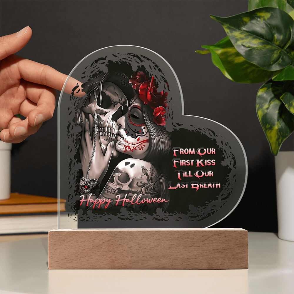 Heart Acrylic Plaque - HALLOWEEN