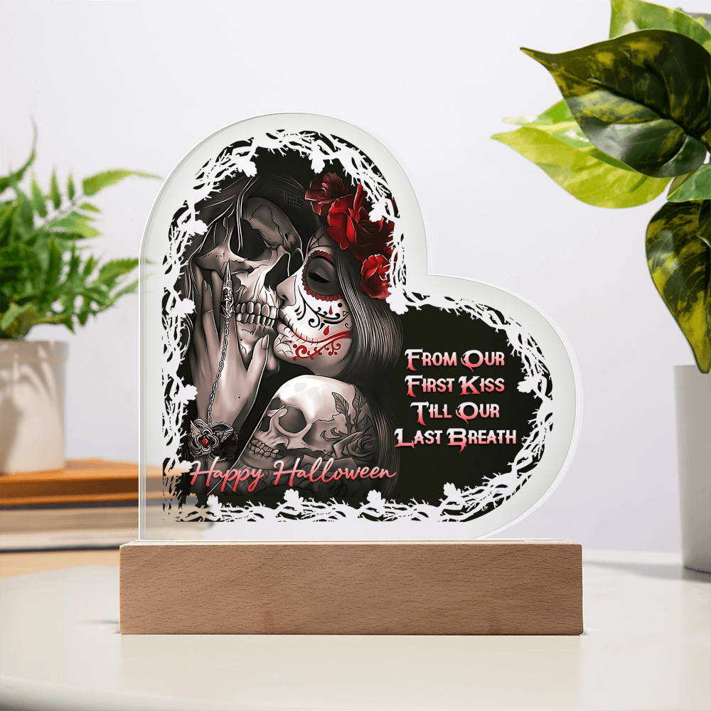 Heart Acrylic Plaque - HALLOWEEN
