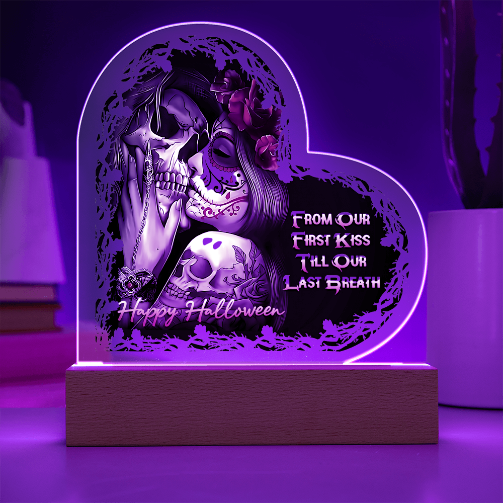 Heart Acrylic Plaque - HALLOWEEN