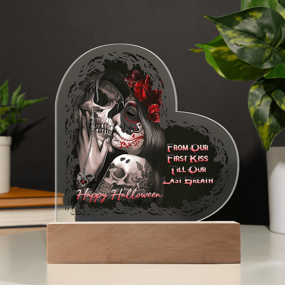 Heart Acrylic Plaque - HALLOWEEN