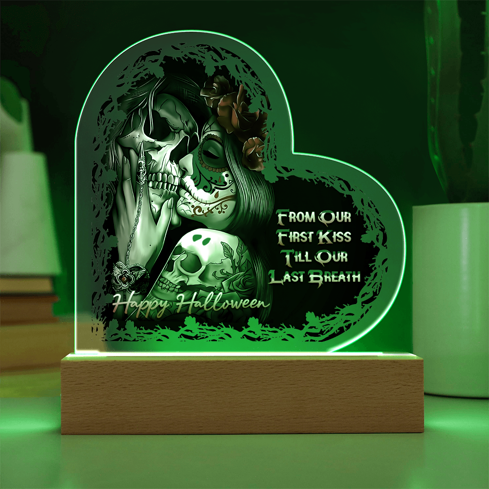 Heart Acrylic Plaque - HALLOWEEN