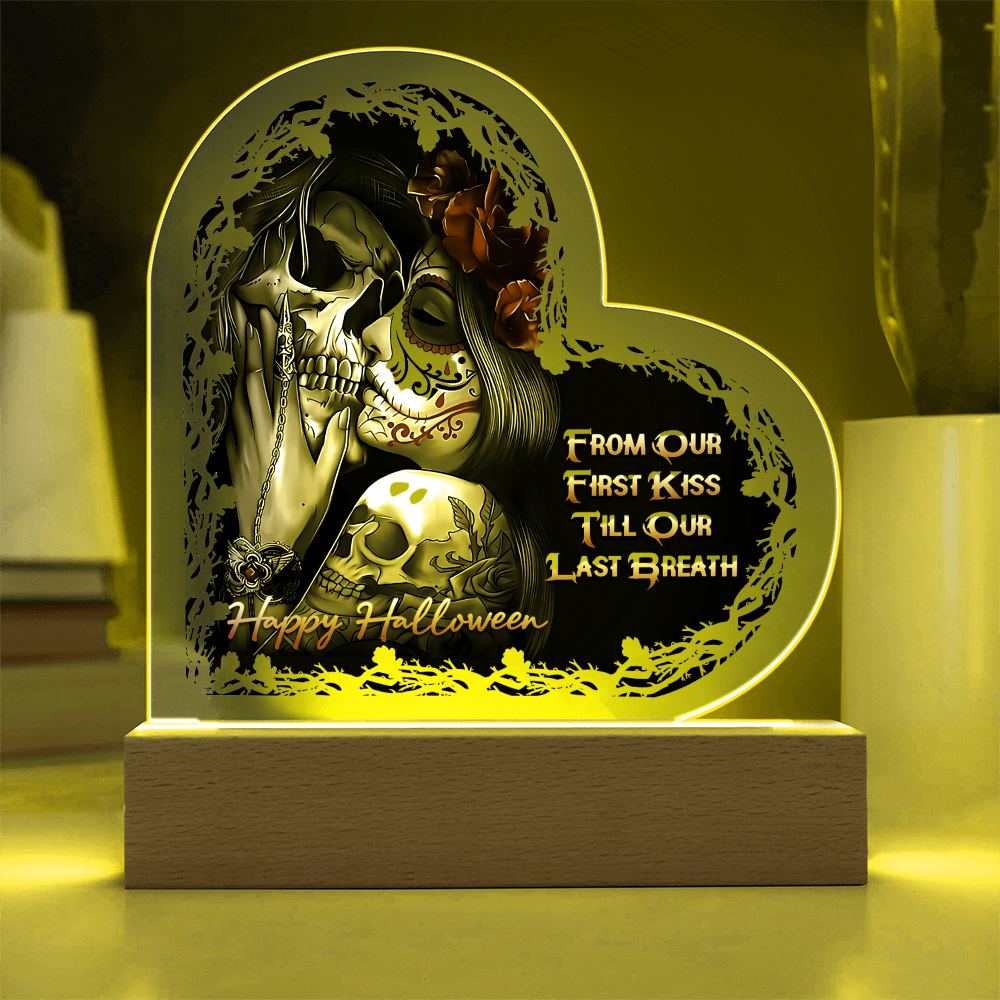 Heart Acrylic Plaque - HALLOWEEN