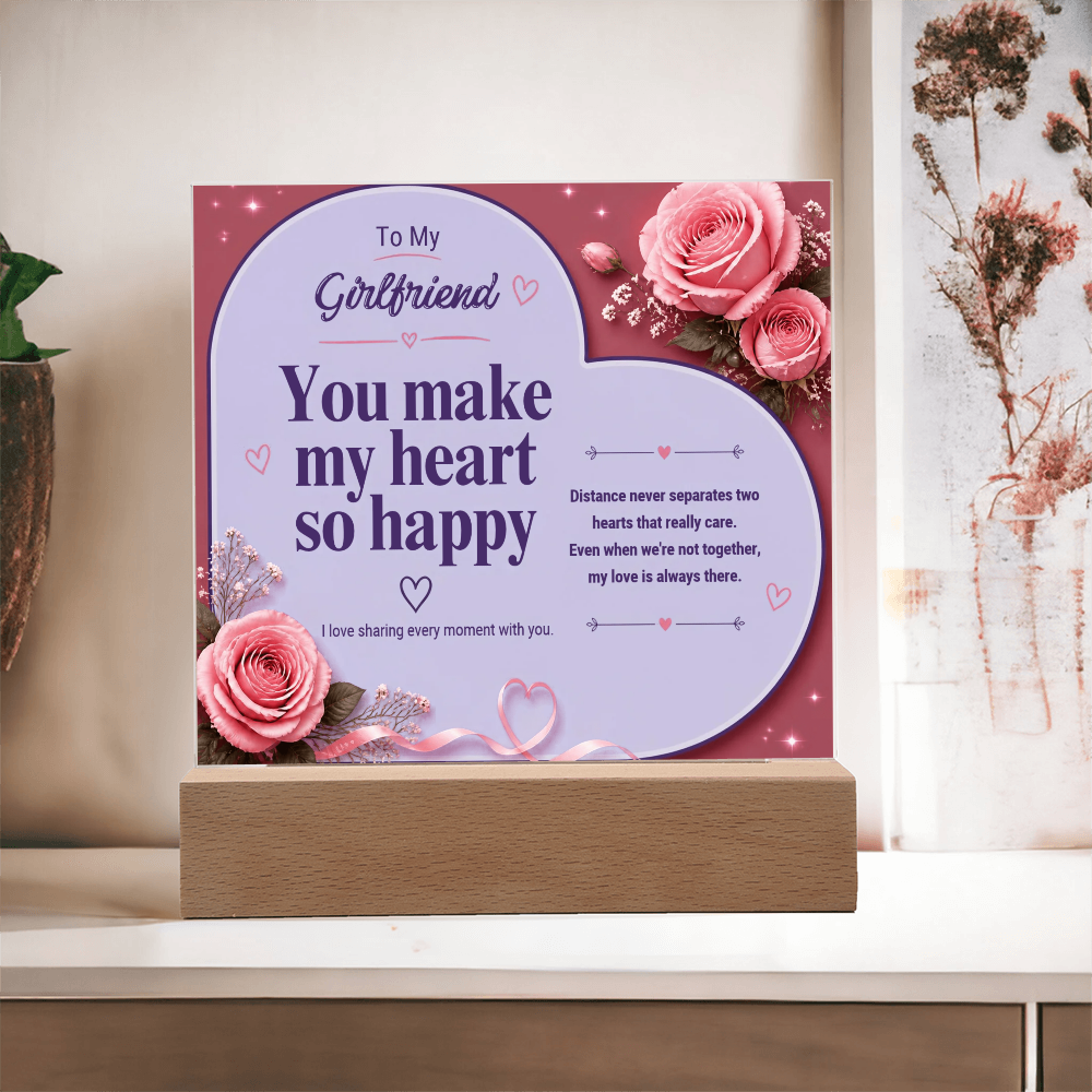 Square Acrylic plaque - GIRLFRIEND
