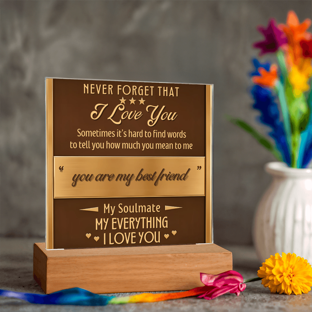Square Acrylic plaque - (Romance)