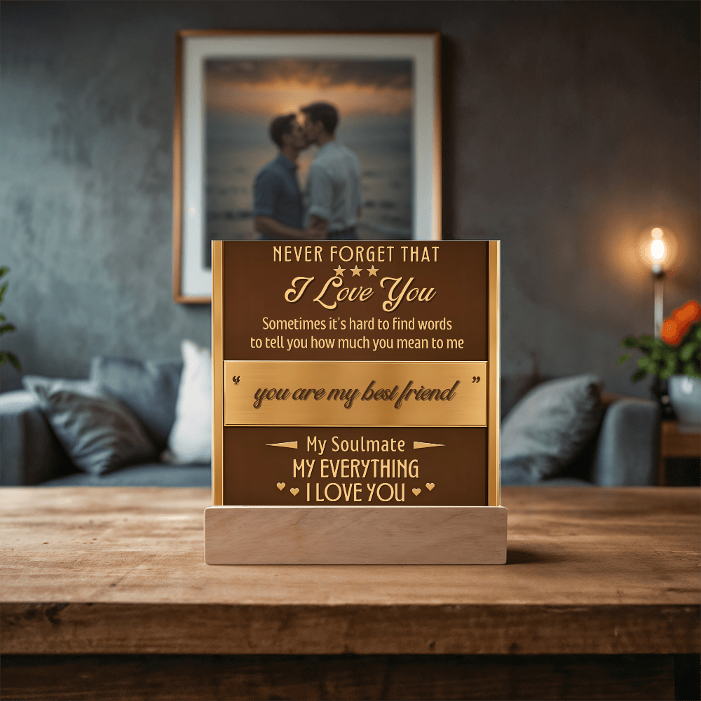 Square Acrylic plaque - (Romance)