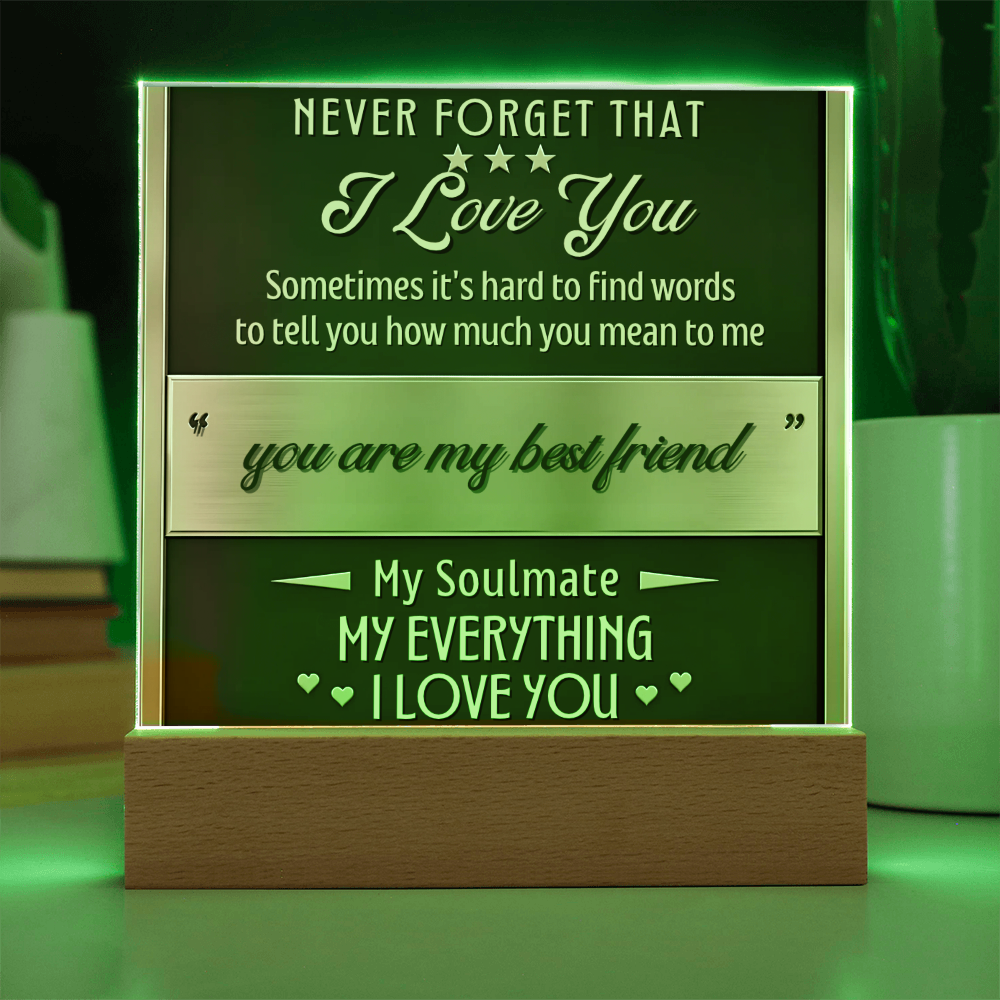 Square Acrylic plaque - (Romance)
