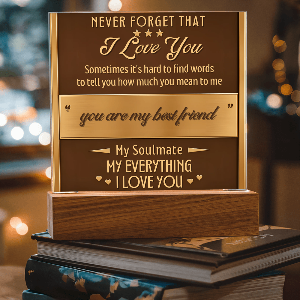 Square Acrylic plaque - (Romance)