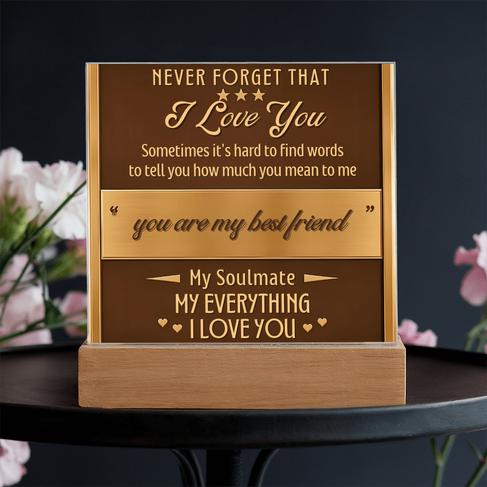 Square Acrylic plaque - (Romance)