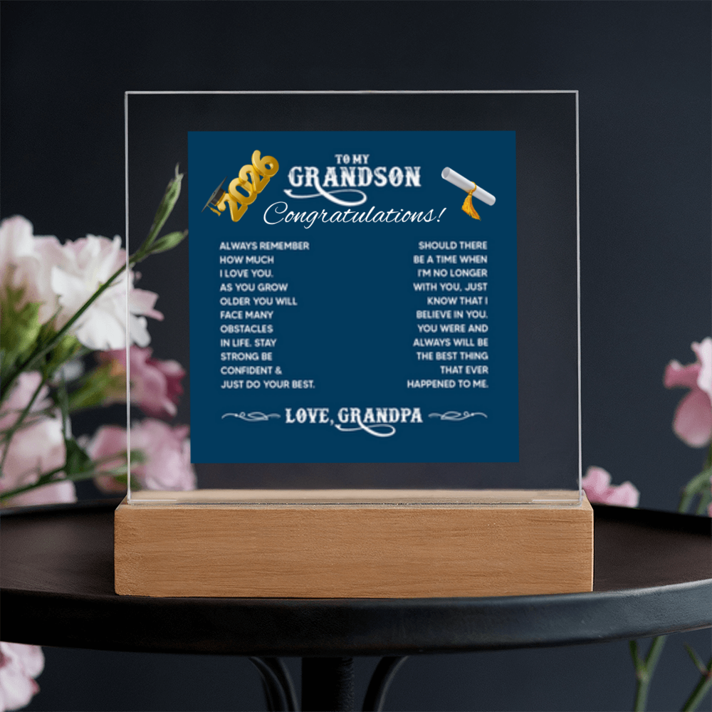 TO MY GRANDSON from: GRANDPA (GRADUATION)