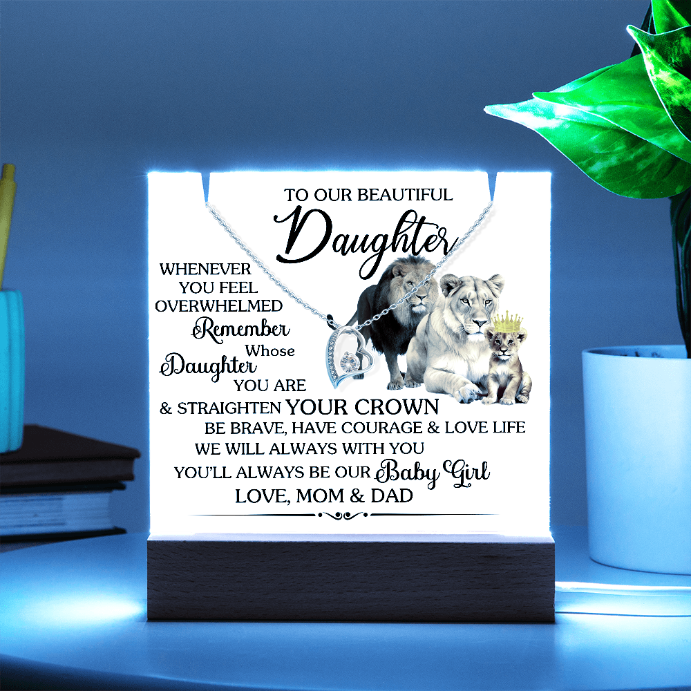 Keepsake Acrylic Bundle with beautiful Forever Love necklace