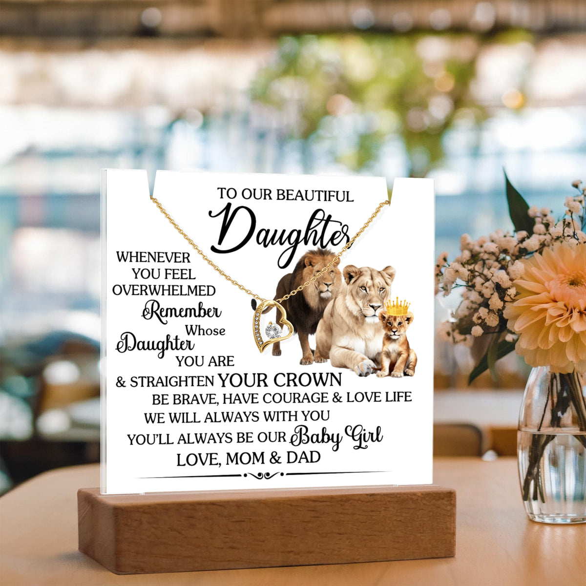 Keepsake Acrylic Bundle with beautiful Forever Love necklace