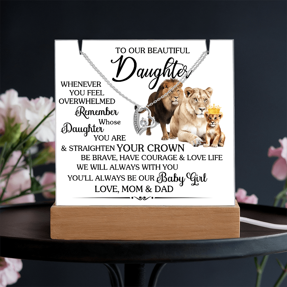 Keepsake Acrylic Bundle with beautiful Forever Love necklace