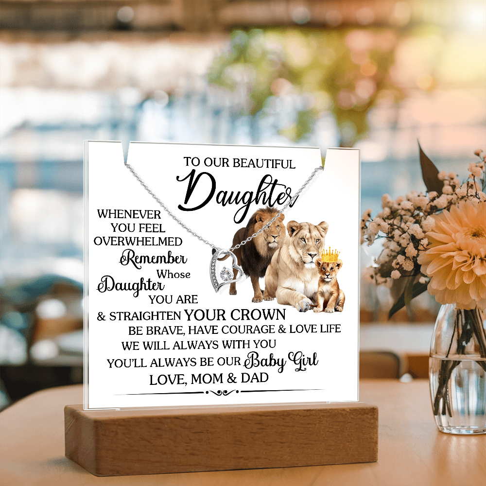Keepsake Acrylic Bundle with beautiful Forever Love necklace
