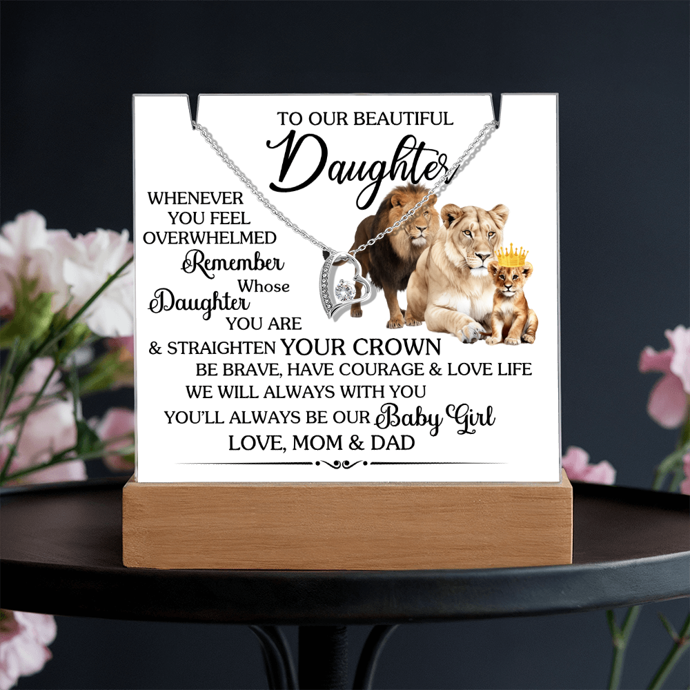 Keepsake Acrylic Bundle with beautiful Forever Love necklace