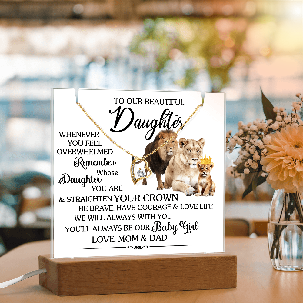 Keepsake Acrylic Bundle with beautiful Forever Love necklace