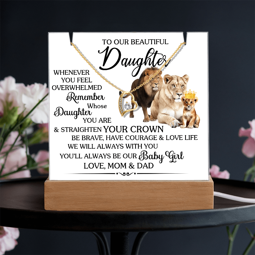Keepsake Acrylic Bundle with beautiful Forever Love necklace