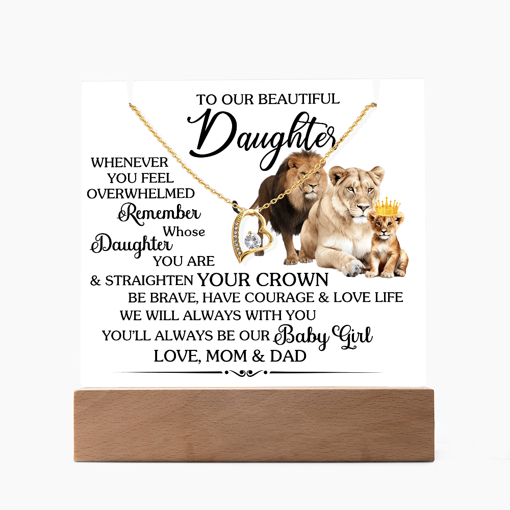 Keepsake Acrylic Bundle with beautiful Forever Love necklace