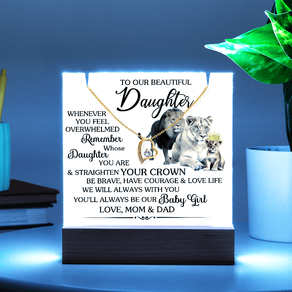 Keepsake Acrylic Bundle with beautiful Forever Love necklace