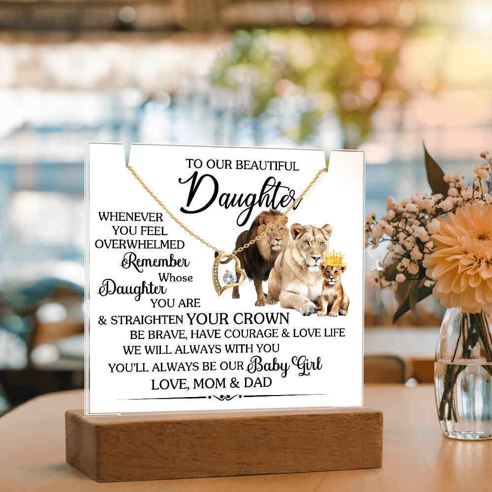 Keepsake Acrylic Bundle with beautiful Forever Love necklace