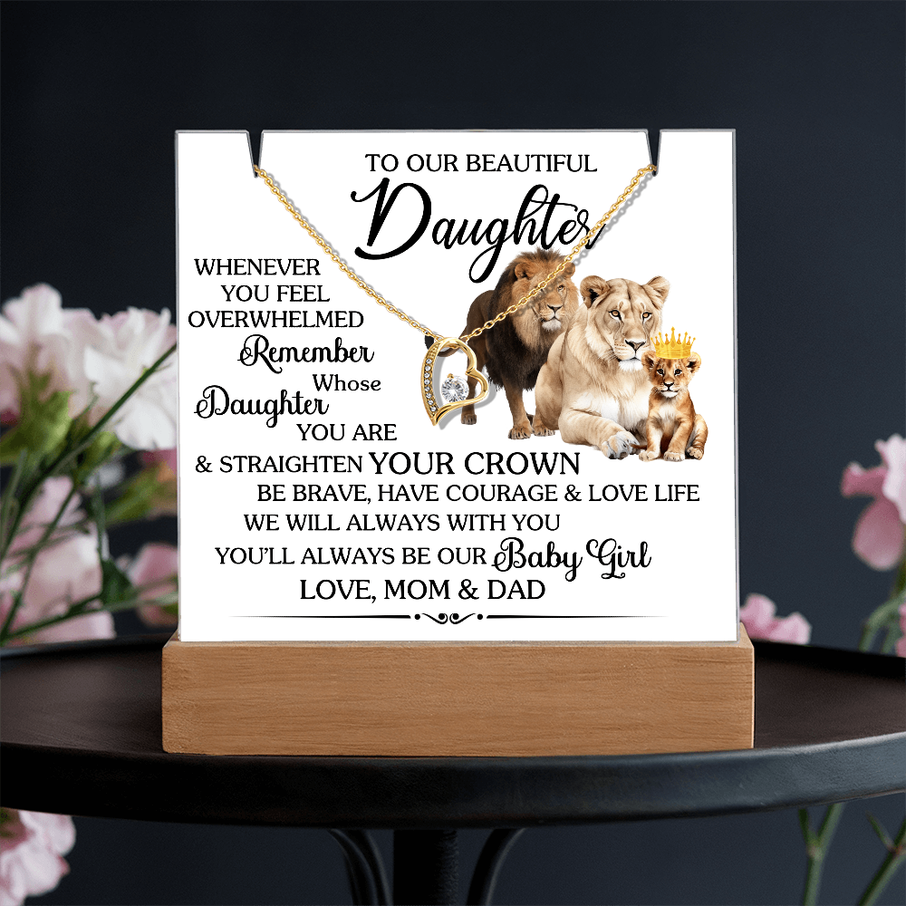 Keepsake Acrylic Bundle with beautiful Forever Love necklace