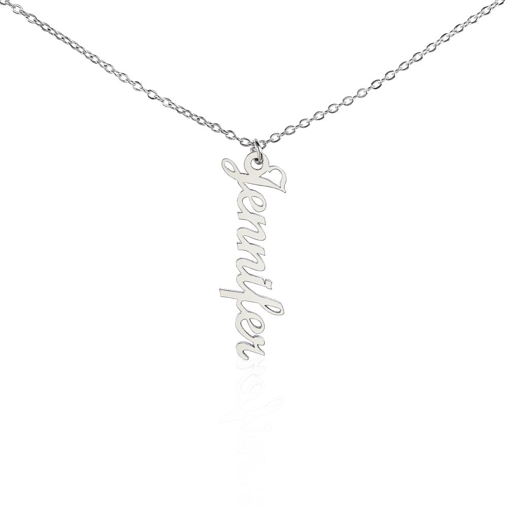 VERTICAL NAME (Personalized) Necklace NoMC - (HMD or ANY OCCASION)