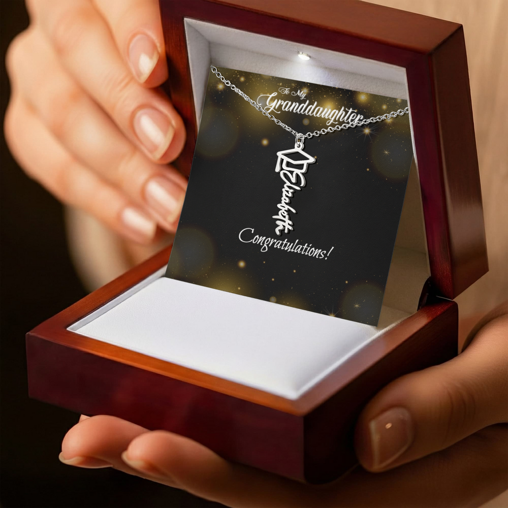 Graduation Named Necklace - MY Granddaughter (GM or GP)