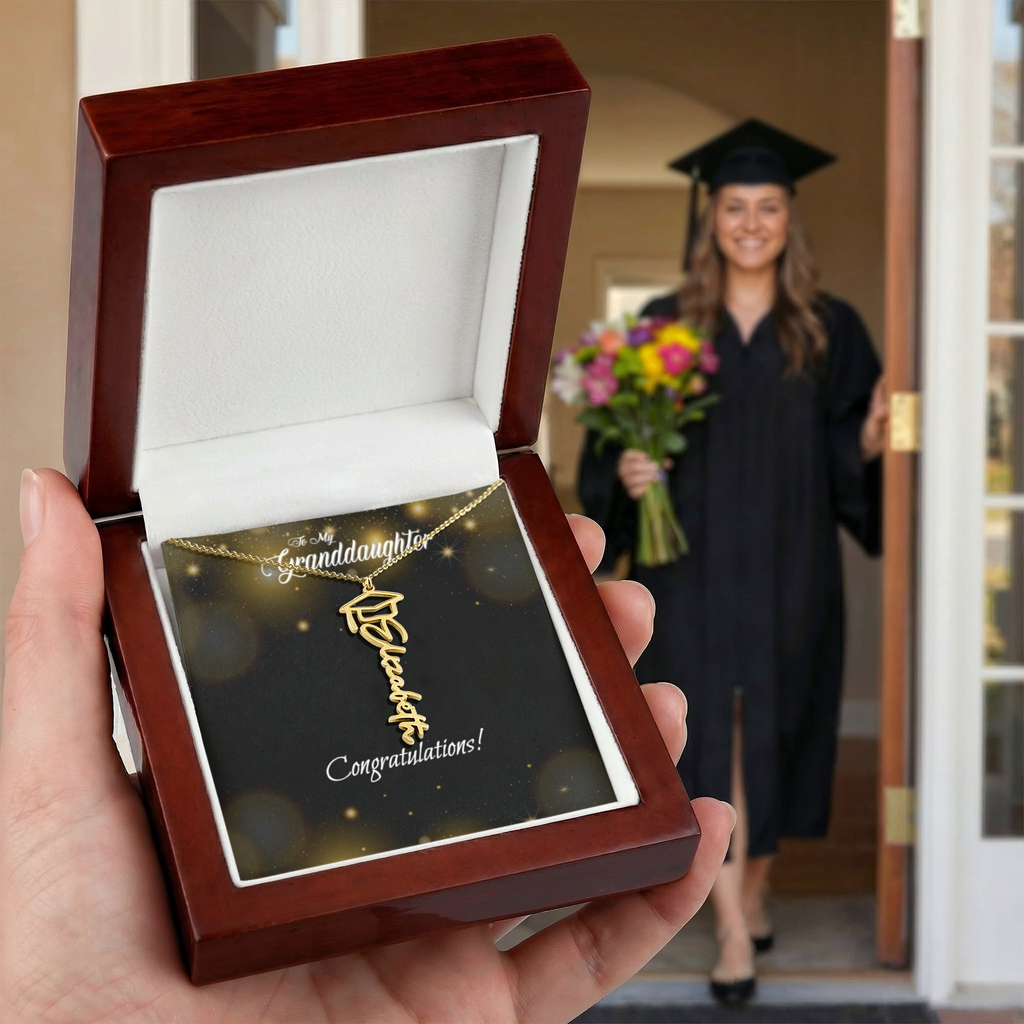 Graduation Named Necklace - MY Granddaughter (GM or GP)