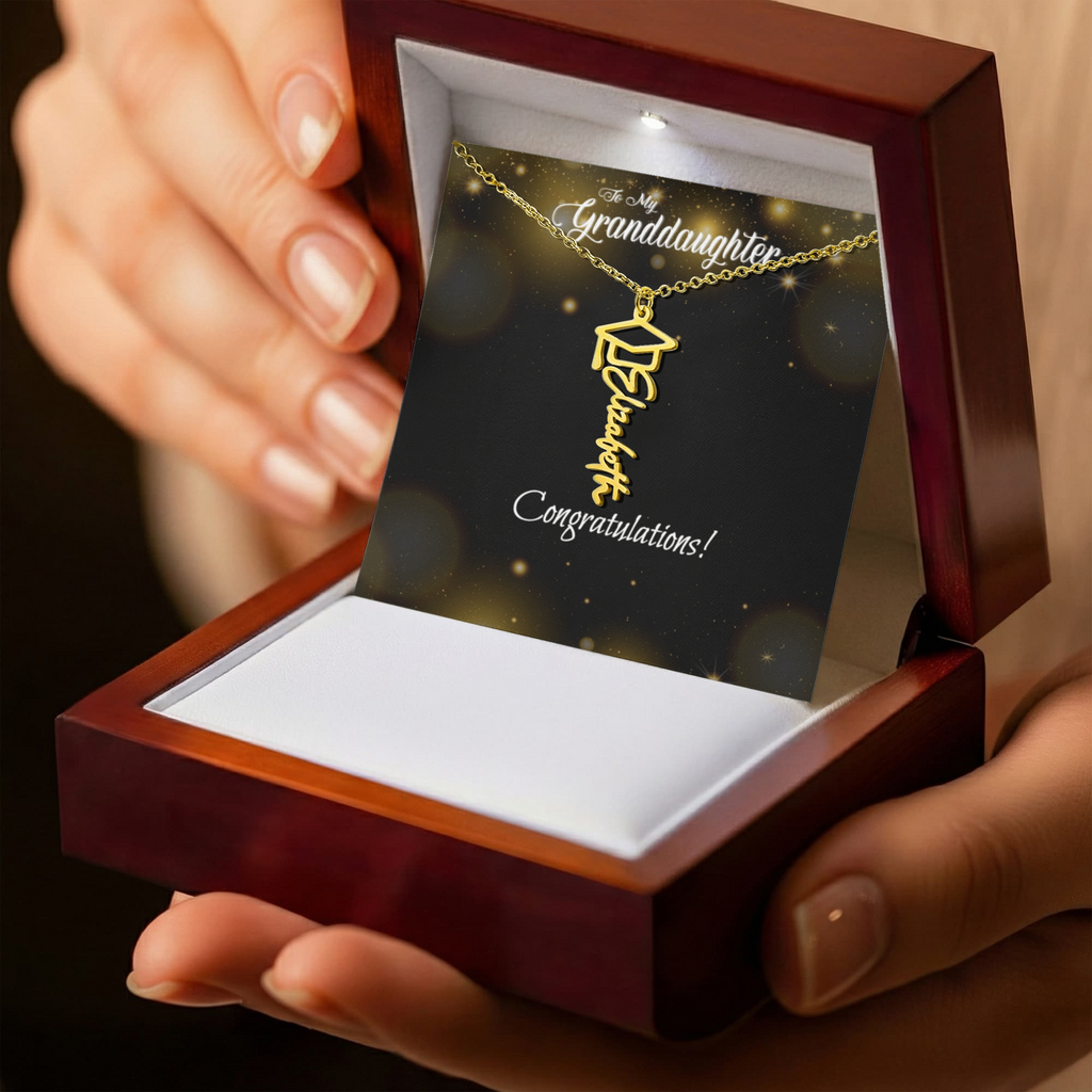 Graduation Named Necklace - MY Granddaughter (GM or GP)