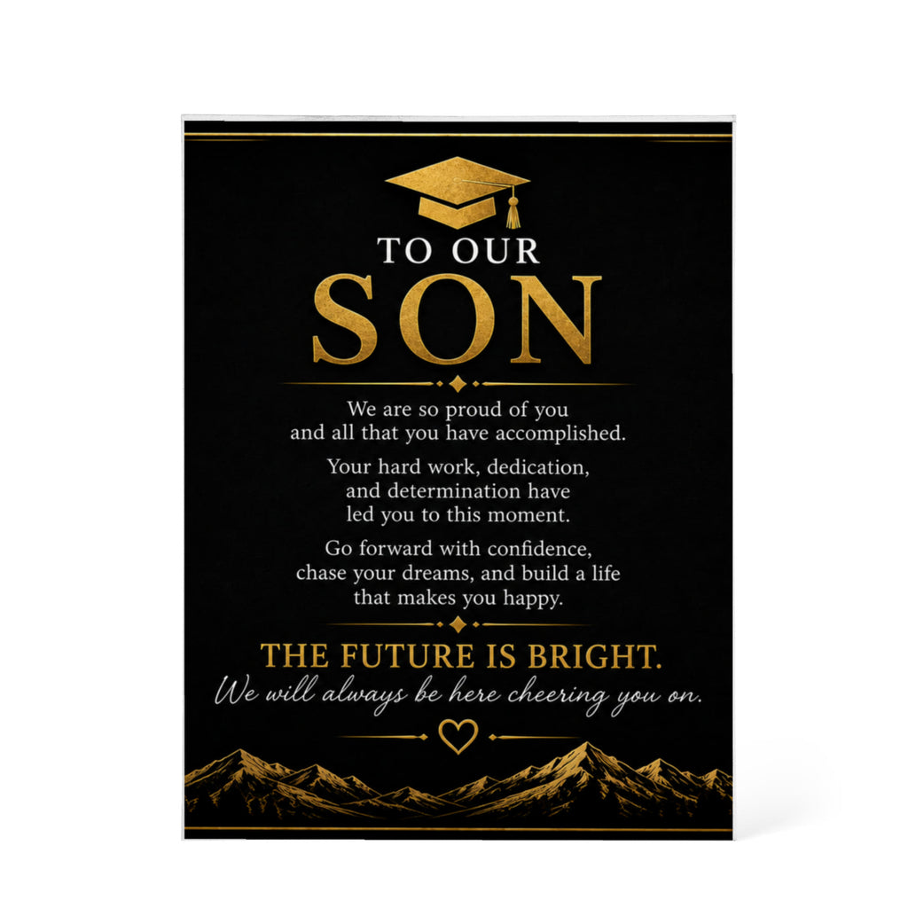 Graduation acrylic block  - MALE (DIFFERENT SIZES & VARIOUS RELATIONSHIPS)