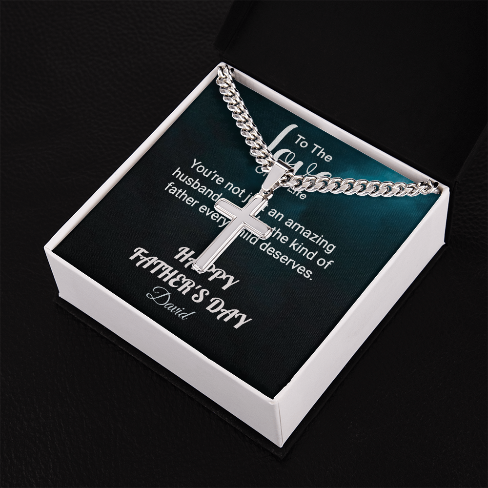 HFD - Personalized cross link chain FROM: Wife