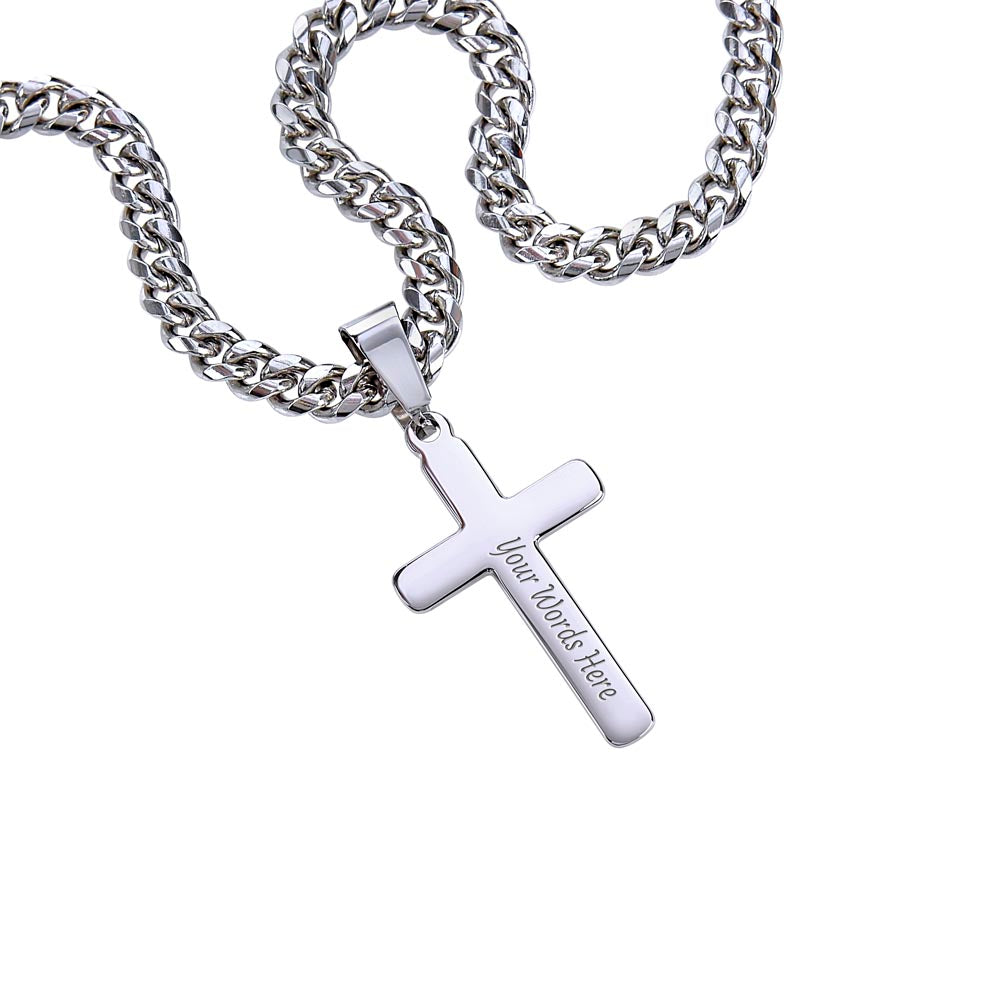 HFD - Personalized cross link chain FROM: Wife