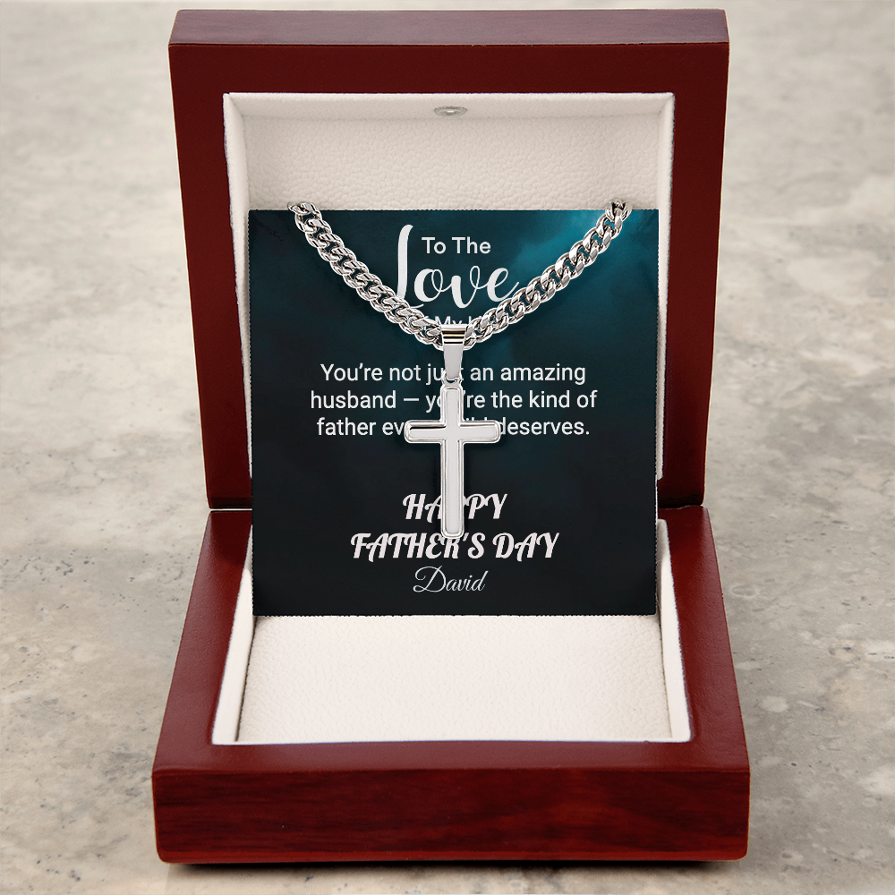 HFD - Personalized cross link chain FROM: Wife
