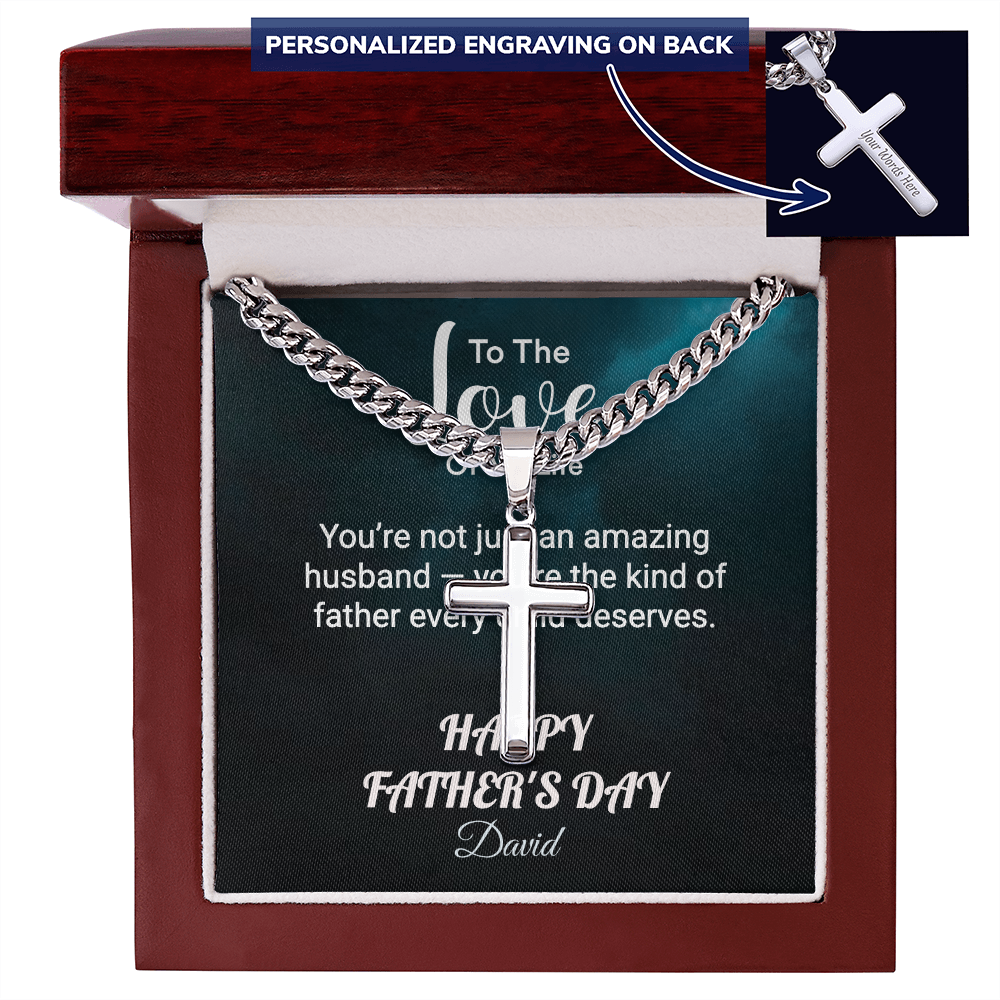 HFD - Personalized cross link chain FROM: Wife