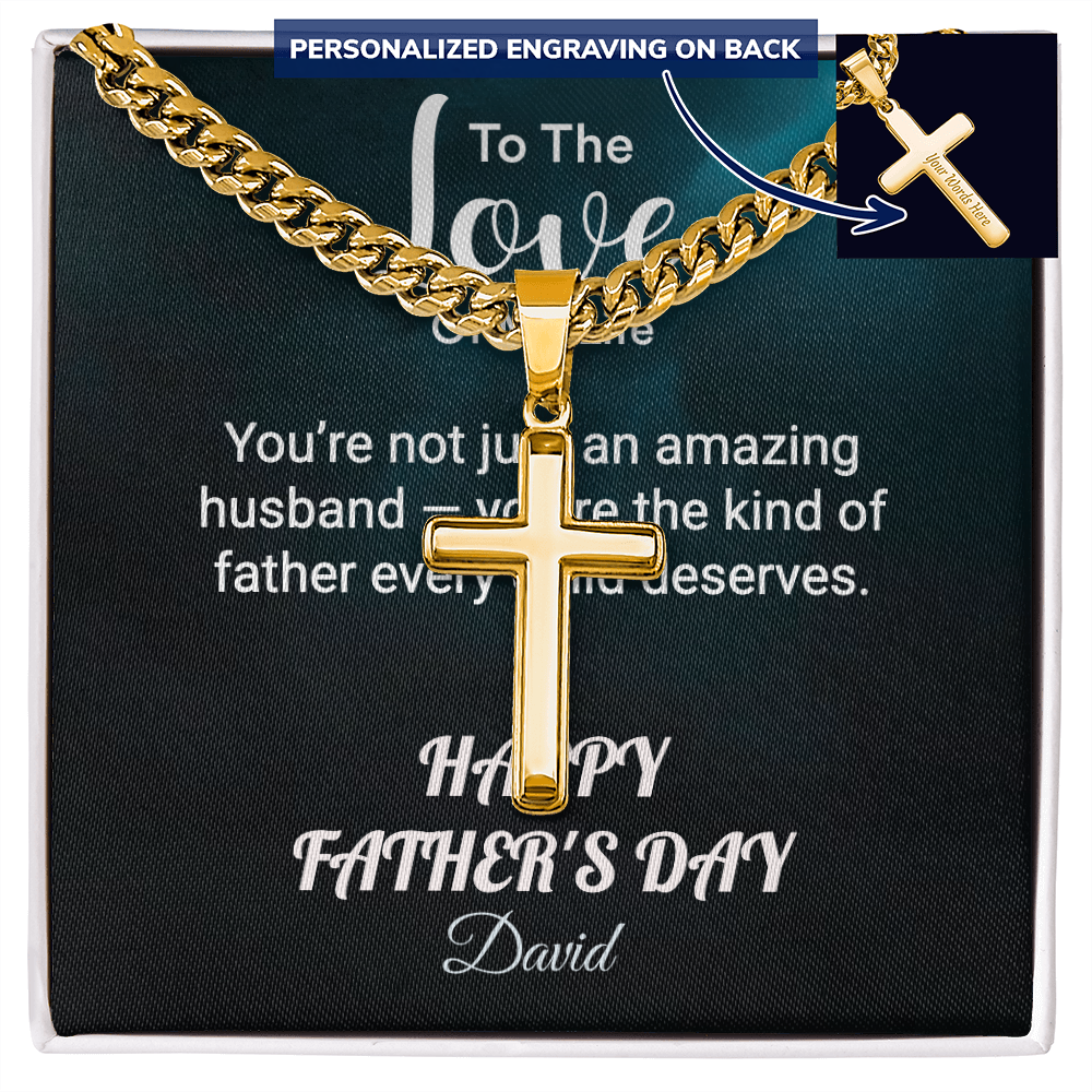 HFD - Personalized cross link chain FROM: Wife