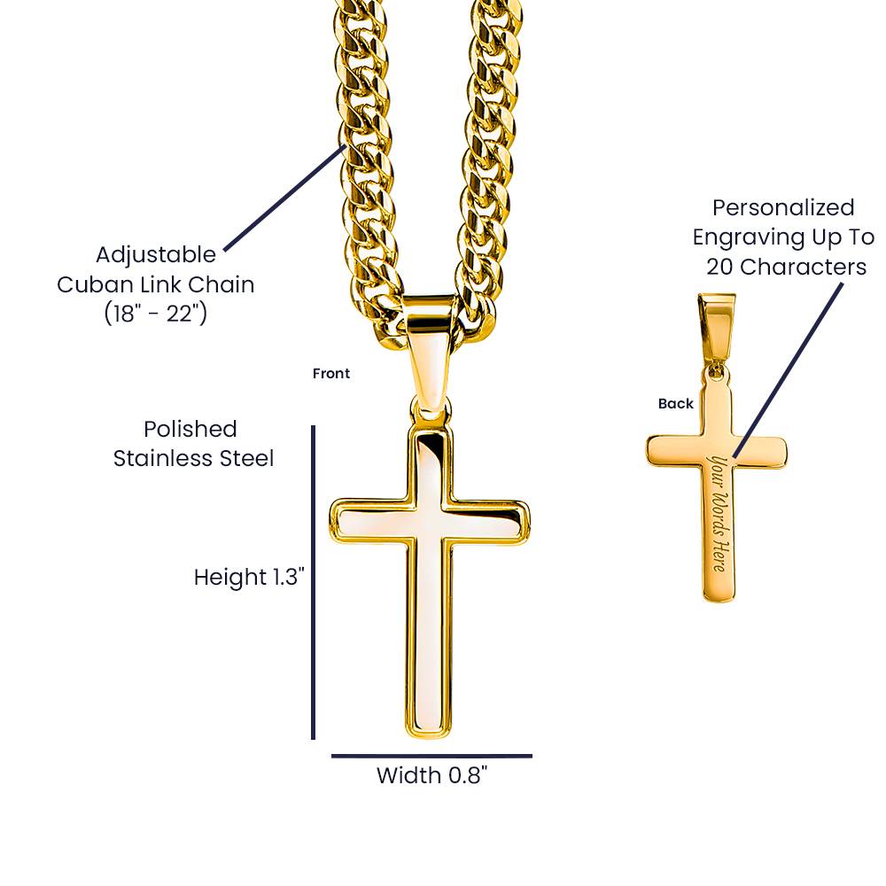HFD - Personalized cross link chain FROM: Wife
