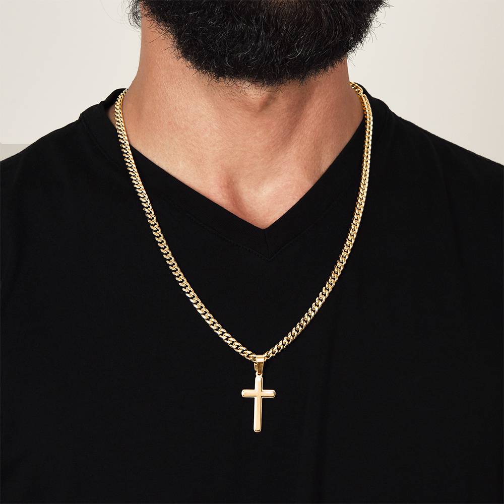 HFD - Personalized cross link chain FROM: Wife