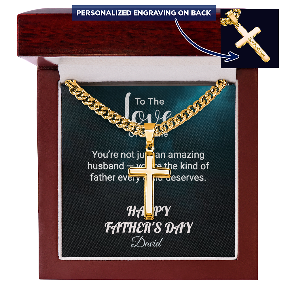 HFD - Personalized cross link chain FROM: Wife