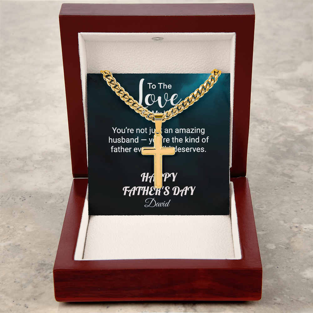 HFD - Personalized cross link chain FROM: Wife