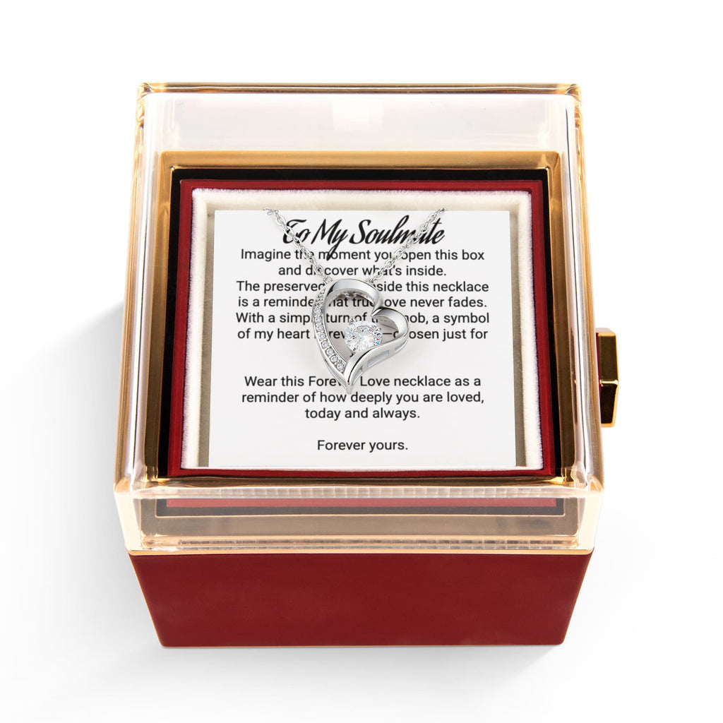 Forever Love Necklace in a RoseBox - Soulmate (ANY OCCASION or RELATIONSHIPS)
