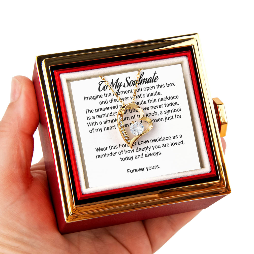 Forever Love Necklace in a RoseBox - Soulmate (ANY OCCASION or RELATIONSHIPS)