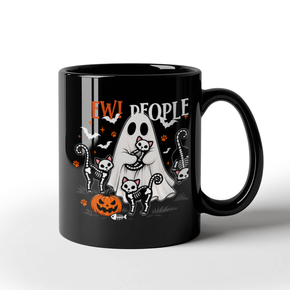 "EW PEOPLE..." Black Ceramic Mug Multiple Variants